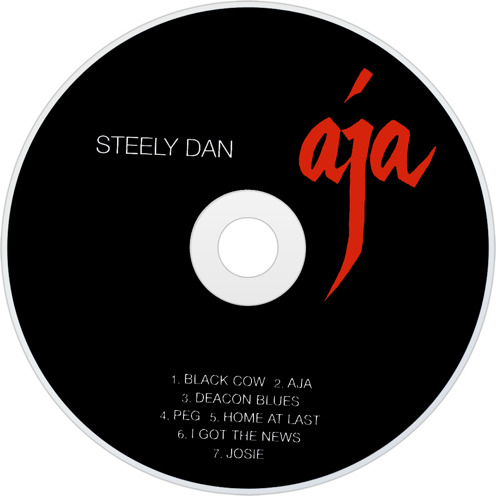 An image of a CD of Steely Dan's Aja